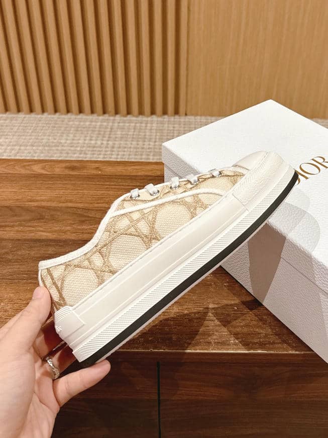 Dior Embroidered White Sneakers-3